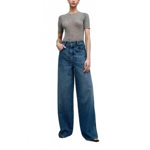 NEW KALLMEYER winona wide leg jean in americana blue